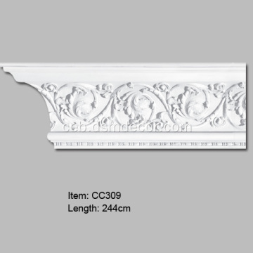 Polyurethane Dekorasyon nga Crown Mouldings